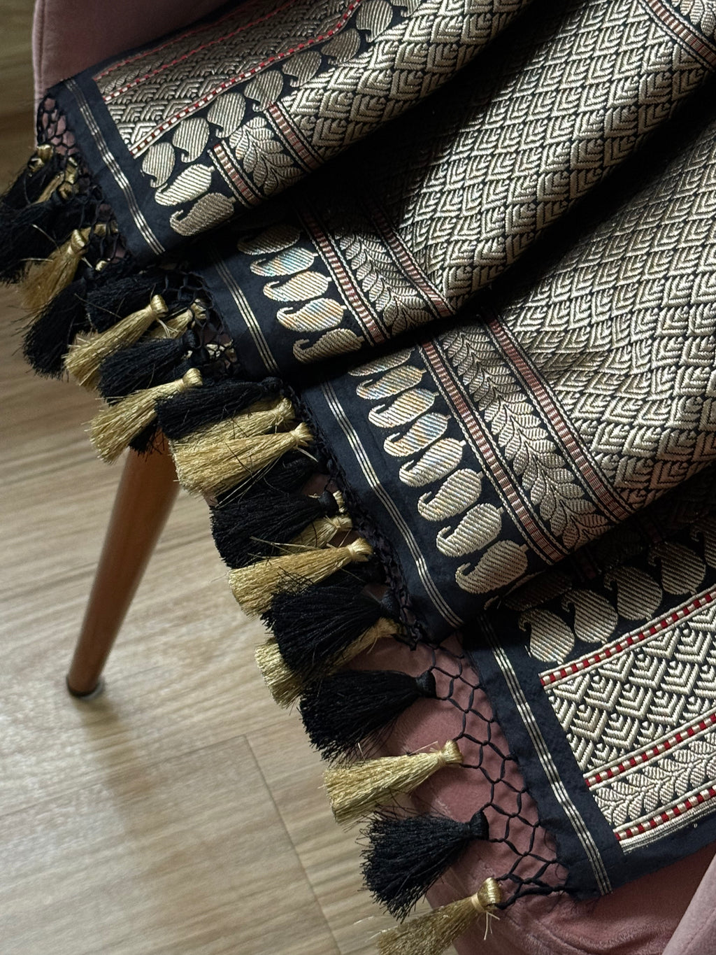 Katan Silk Kadhua Meenakari Dupatta