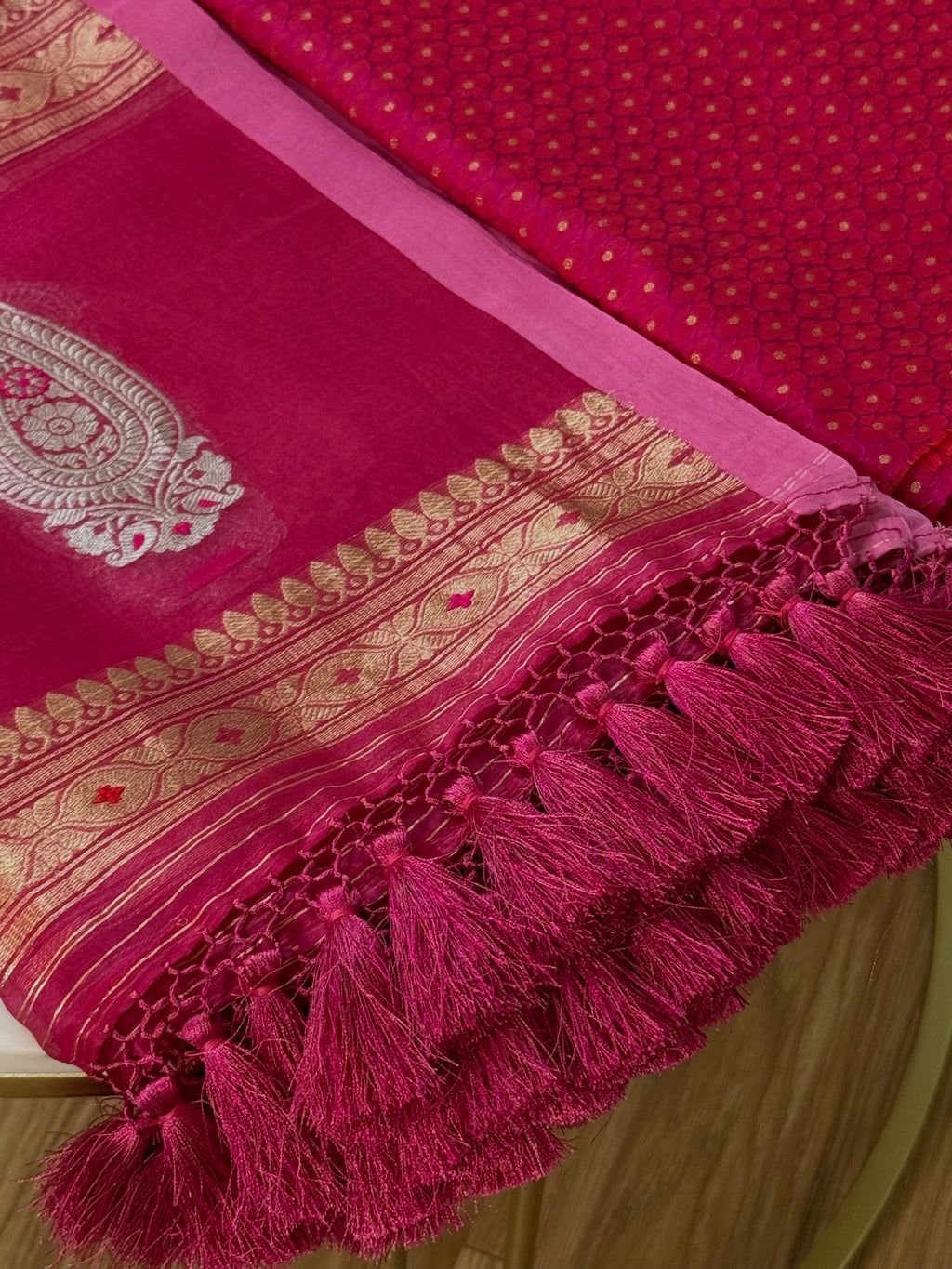 Katan Silk Suit With Kora Silk Dupatta