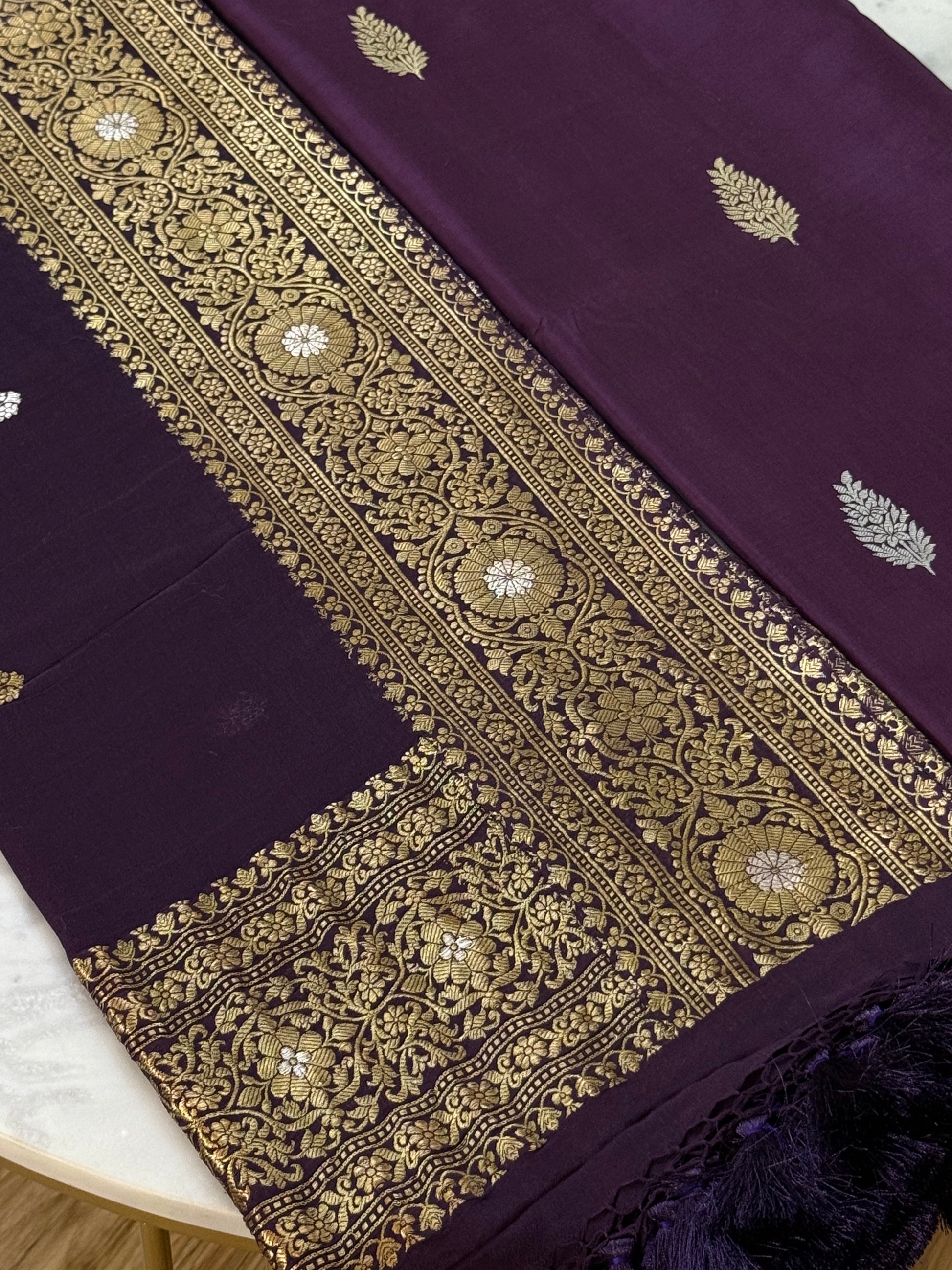 Katan Silk Suit With Georgette Dupatta