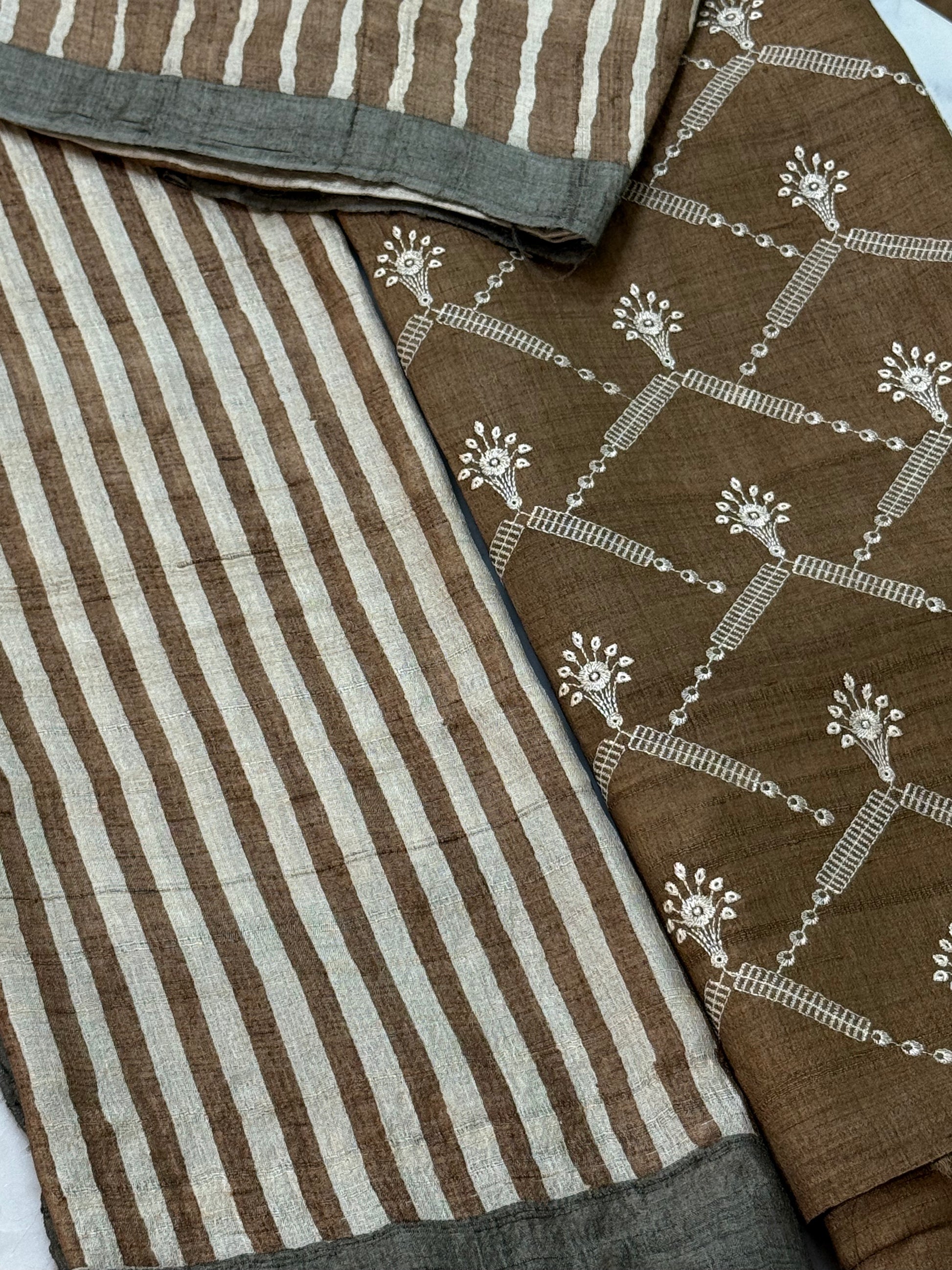 Tussar Silk Suit
