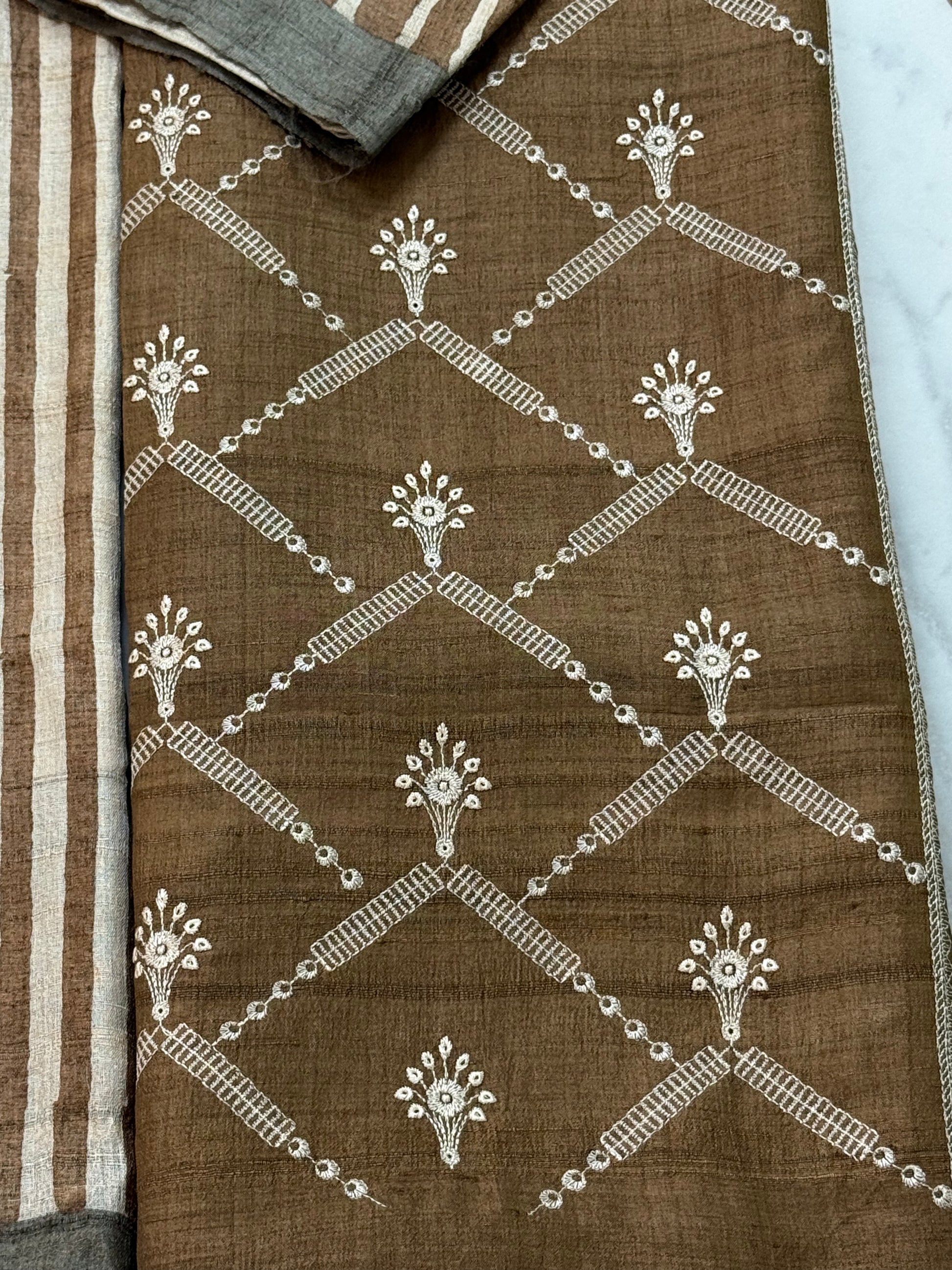 Tussar Silk Suit