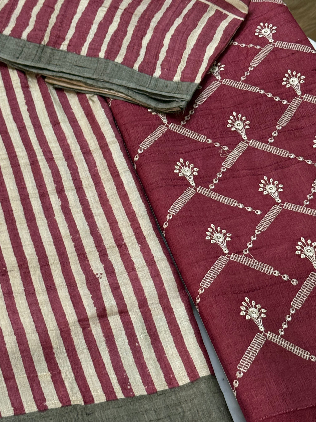 Tussar Silk Suit