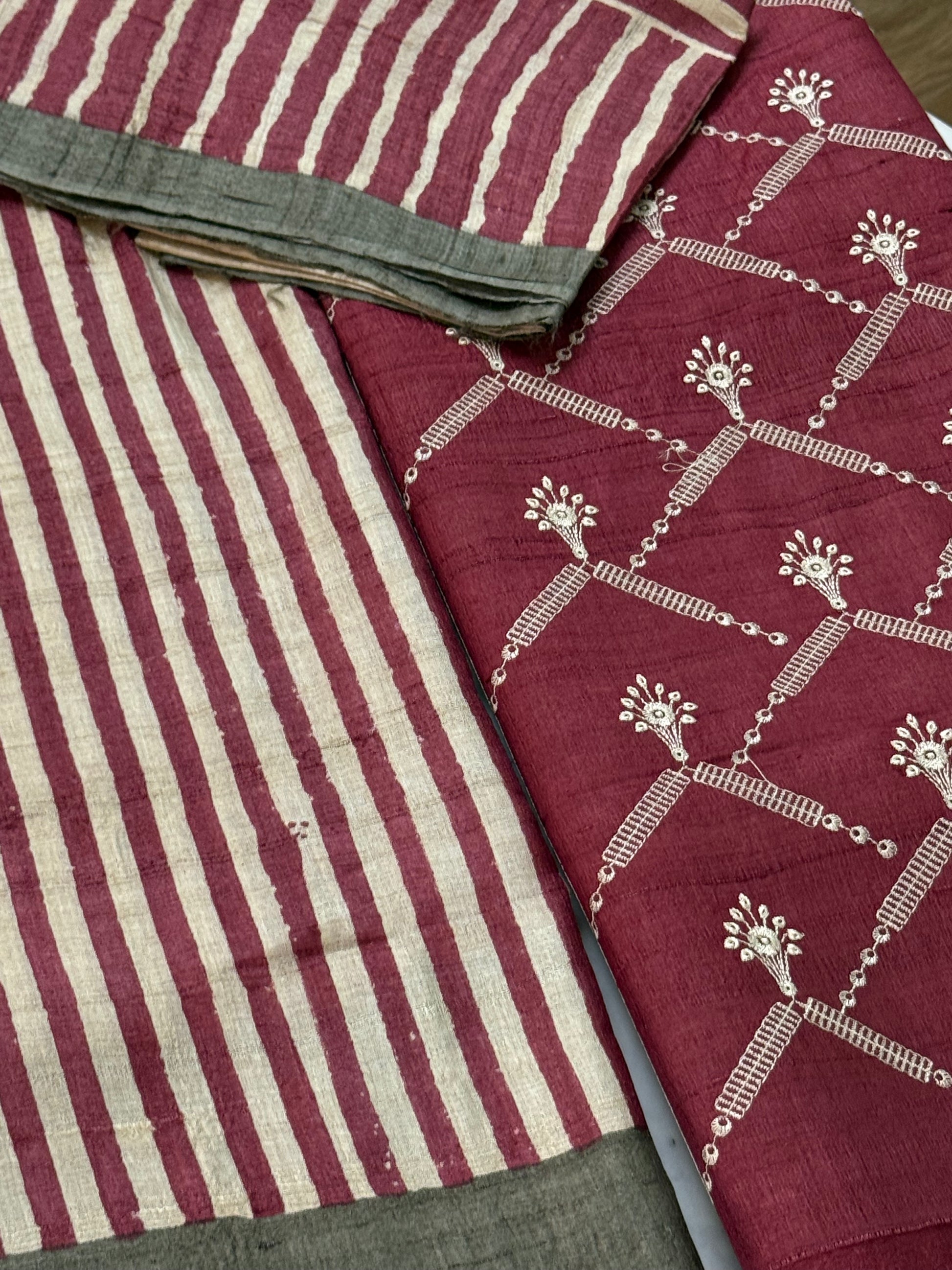 Tussar Silk Suit