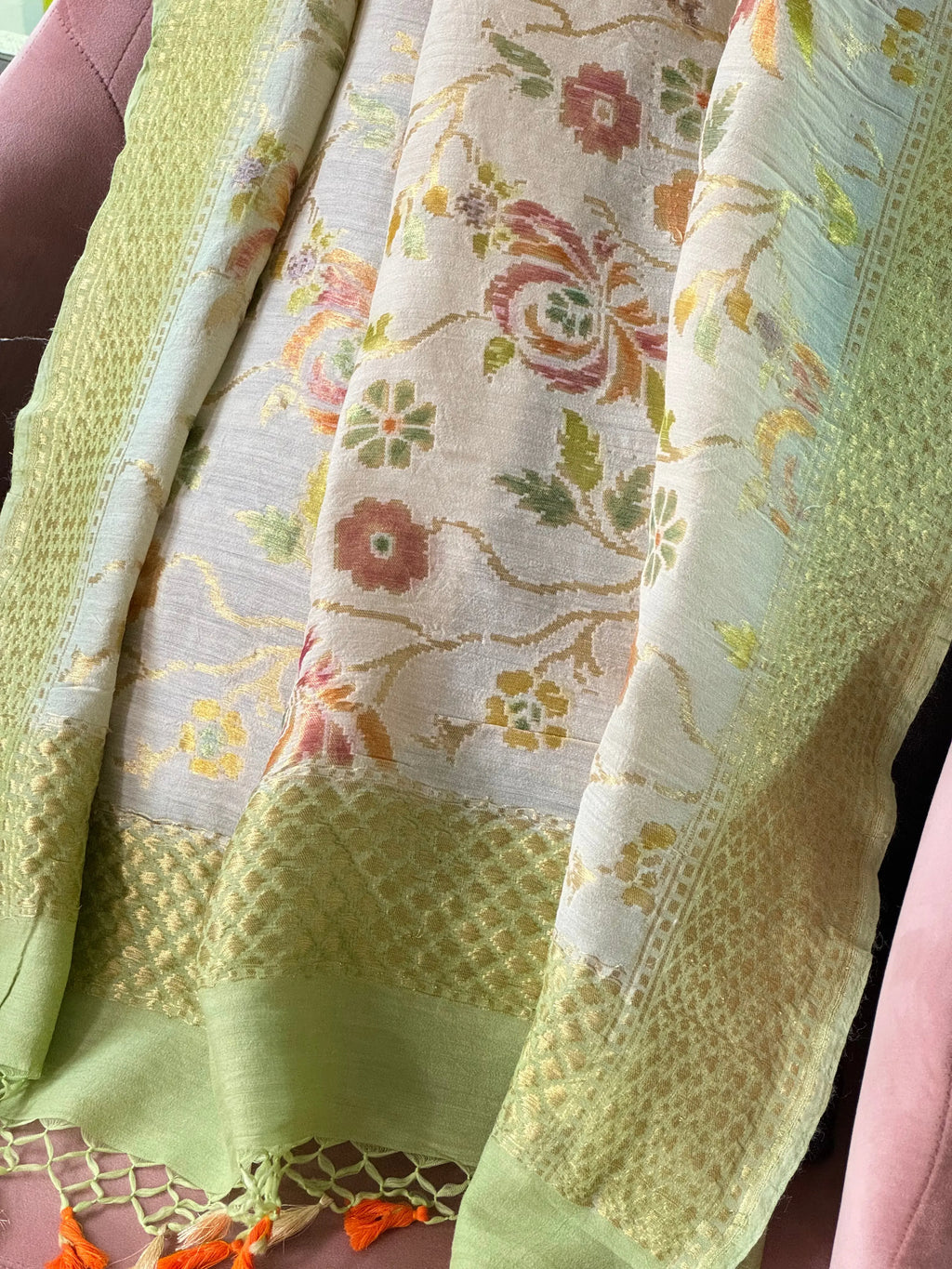 Munga Silk Dupatta Heritage Weaves Online