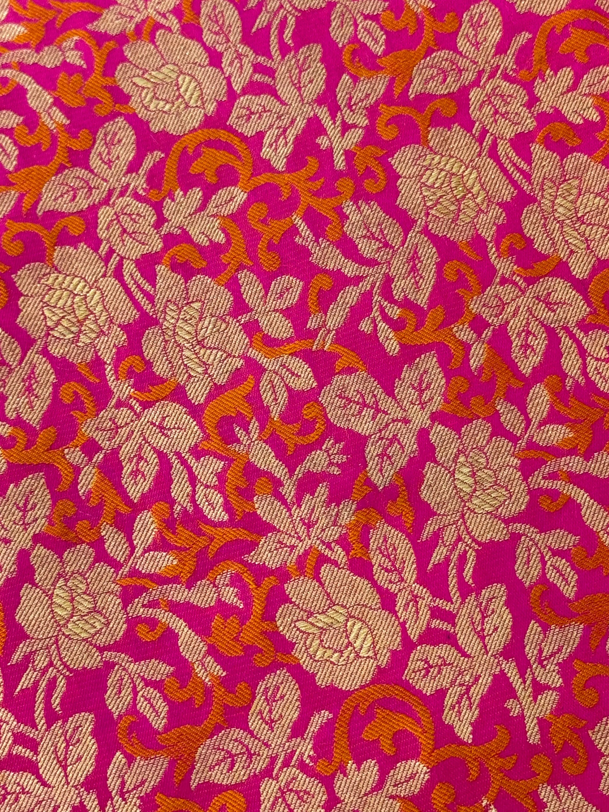 Katan Silk Tanchoi Fabric Heritage Weaves Online