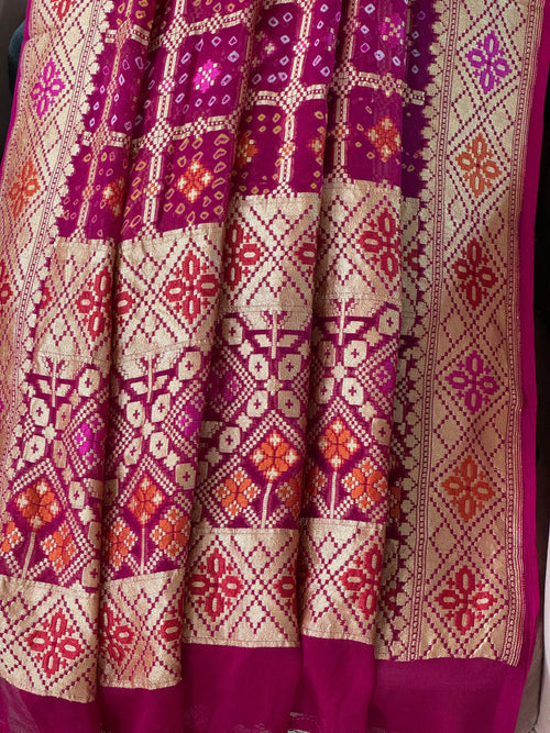 Banarasi Bandhani Dupatta Heritage Weaves Online