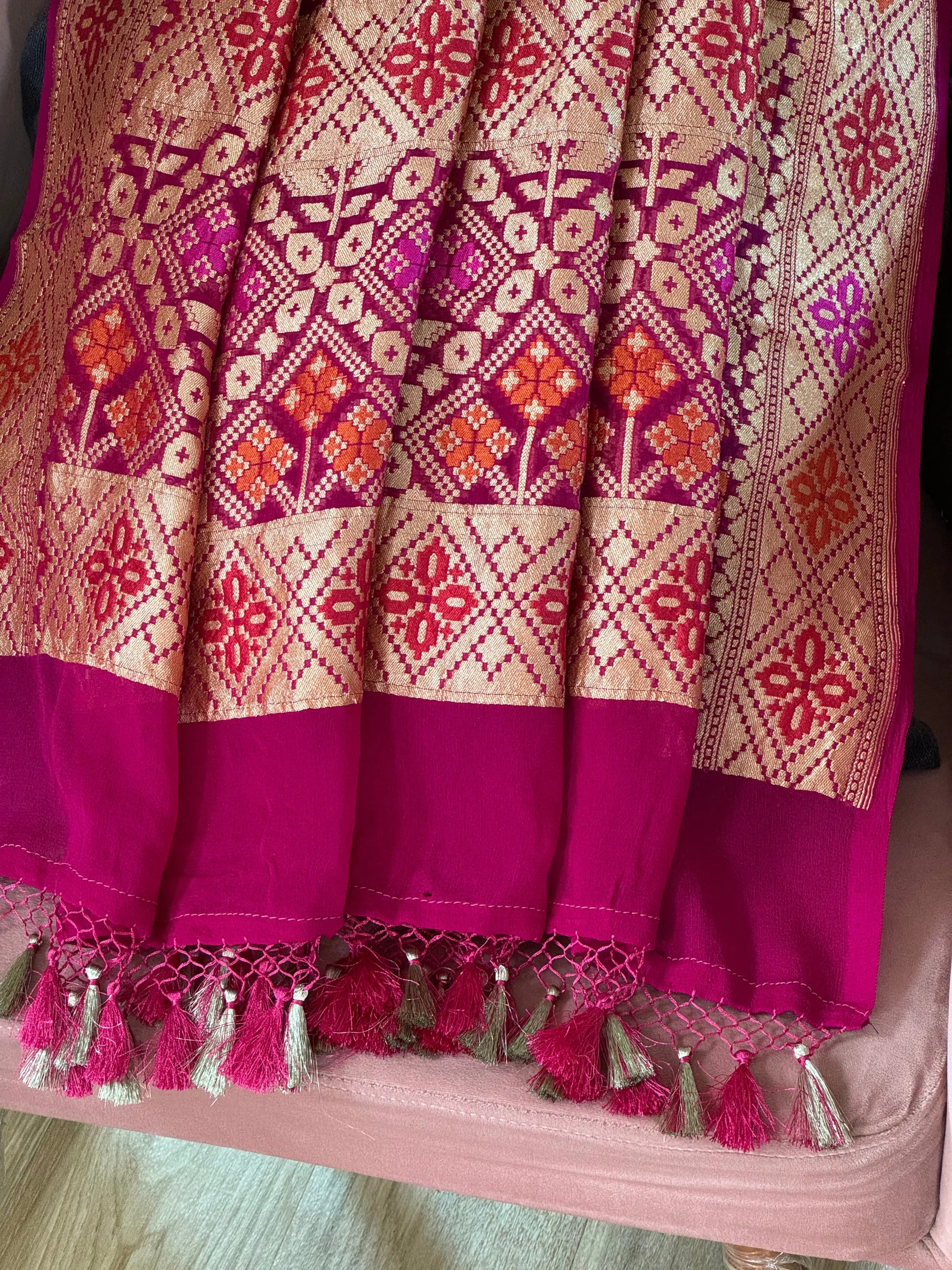Banarasi Bandhani Dupatta Heritage Weaves Online