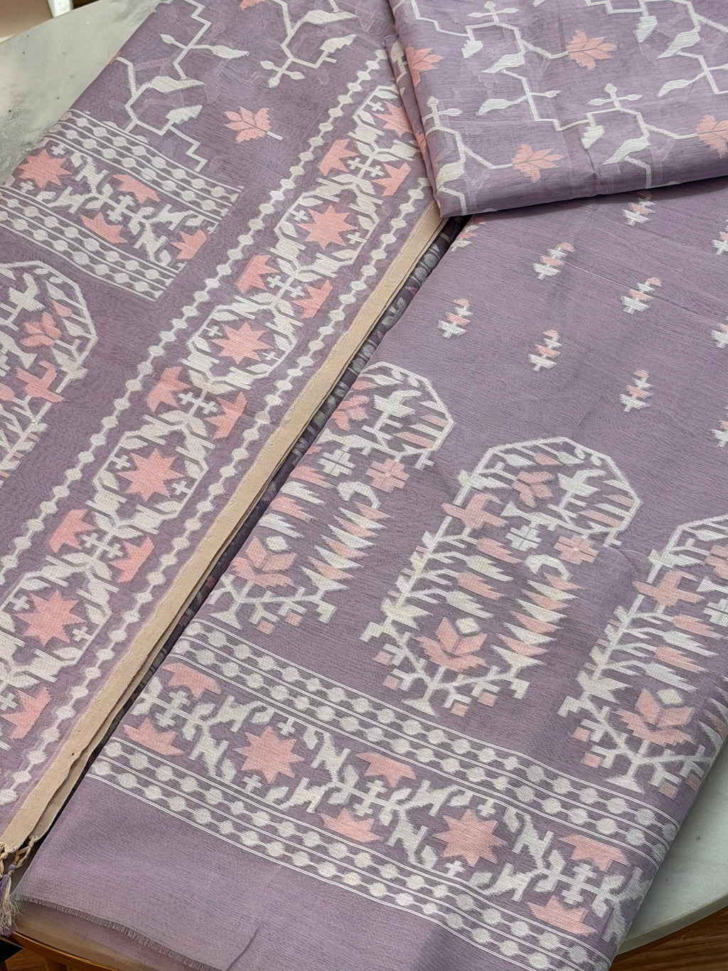 Handloom Cotton Jamdani Suit Set 