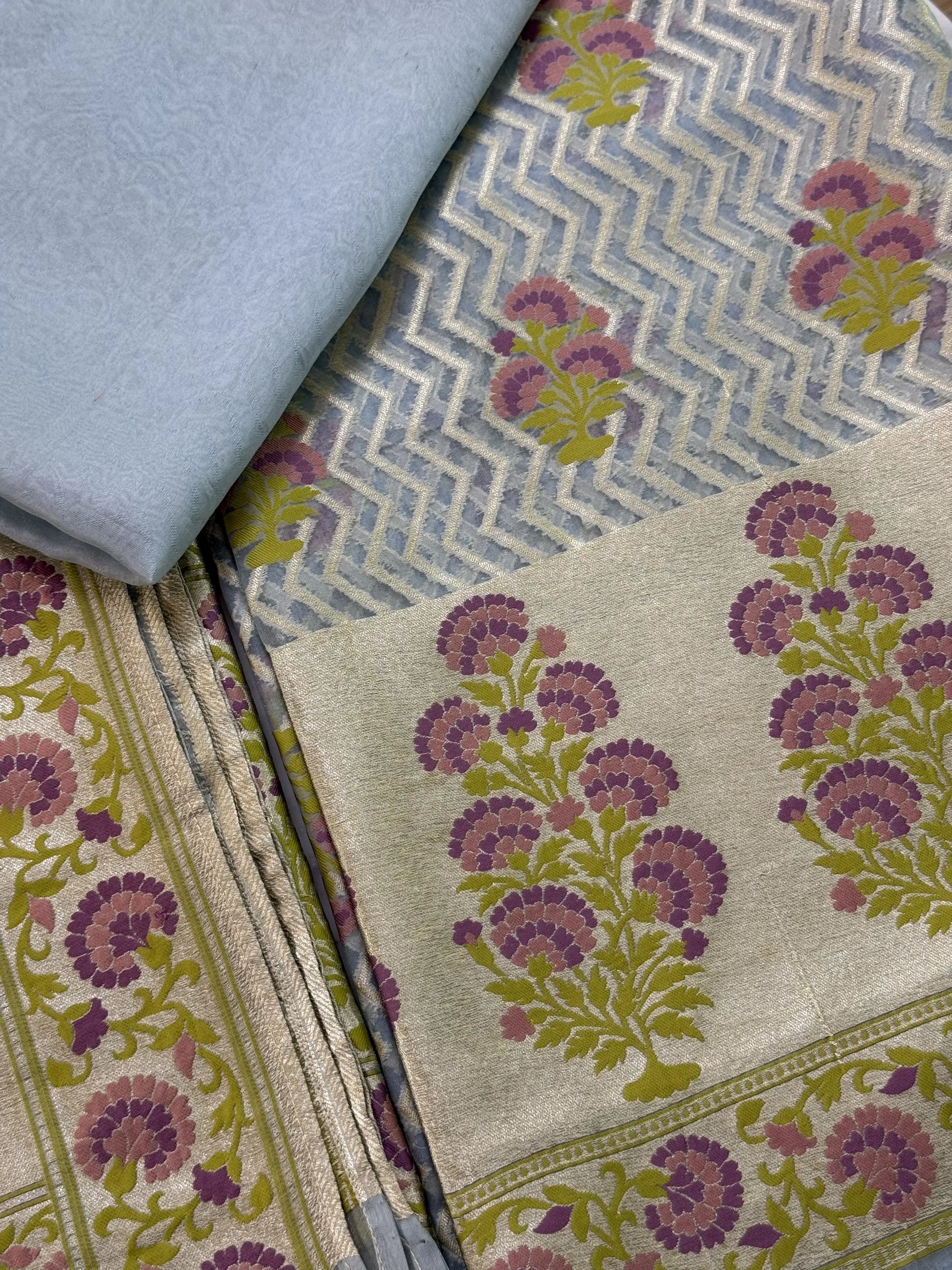 Kora Silk Suit Heritage Weaves