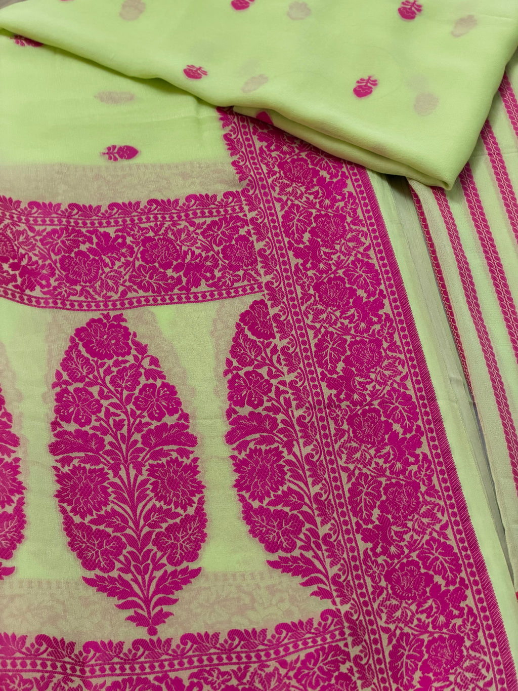 Chiffon Georgette Resham Suit Set 