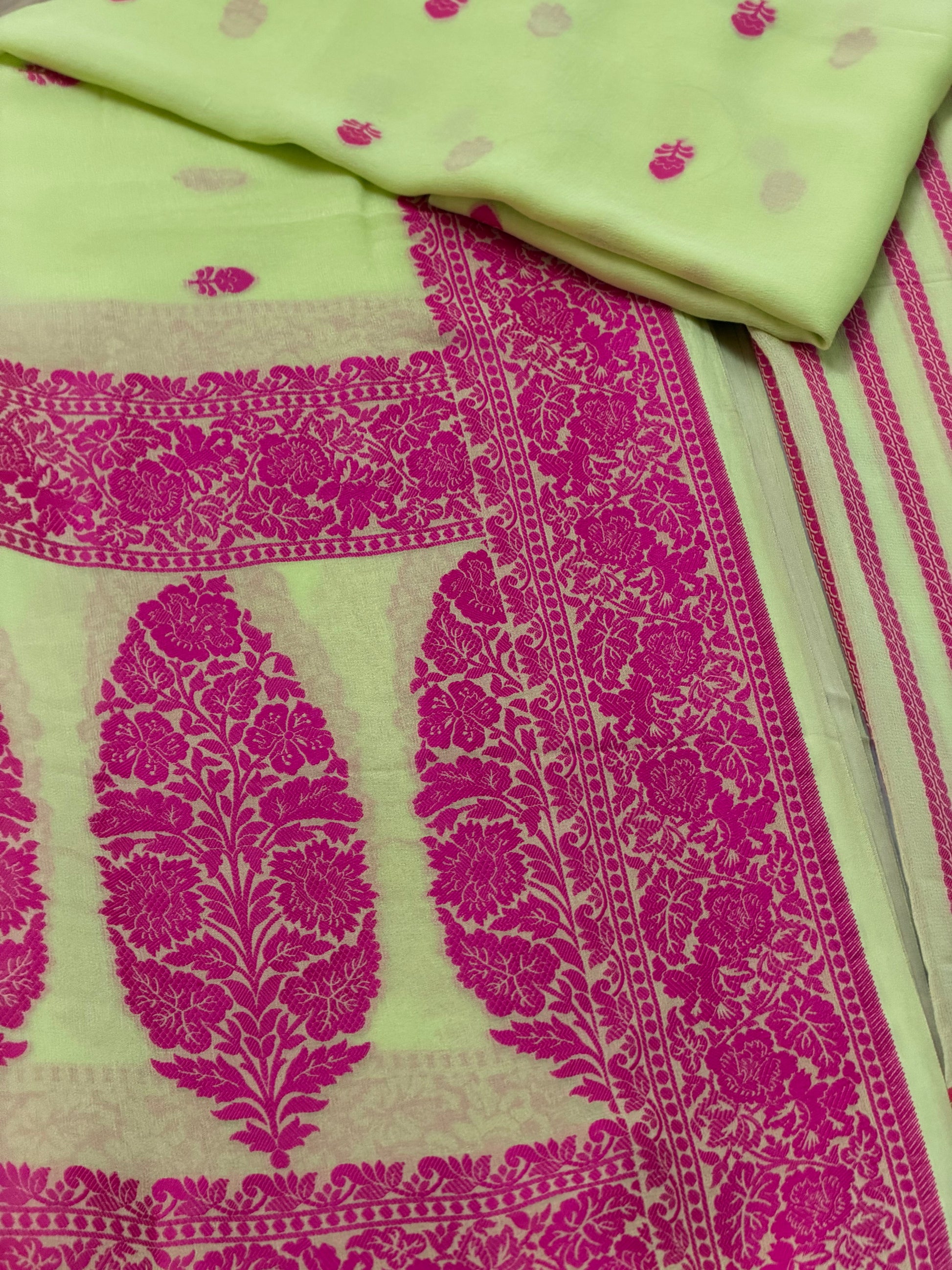 Chiffon Georgette Resham Suit Set 