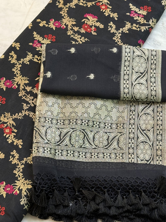 Katan Silk Suit With Georgette Dupatta