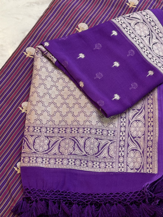 Katan Silk Suit With Georgette Dupatta