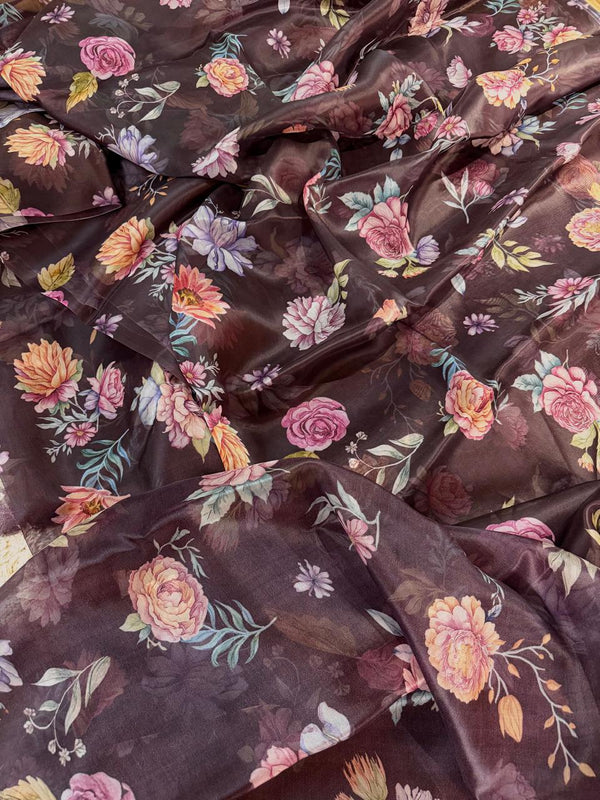 Kora Silk Printed Fabric