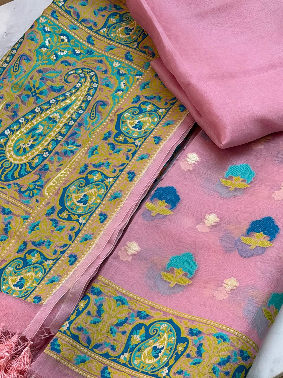 Kora silk suit set 
