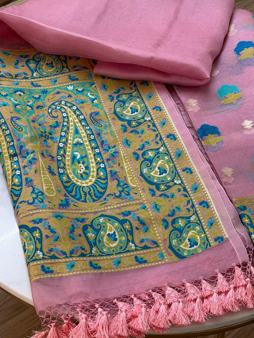 Kora silk suit set 
