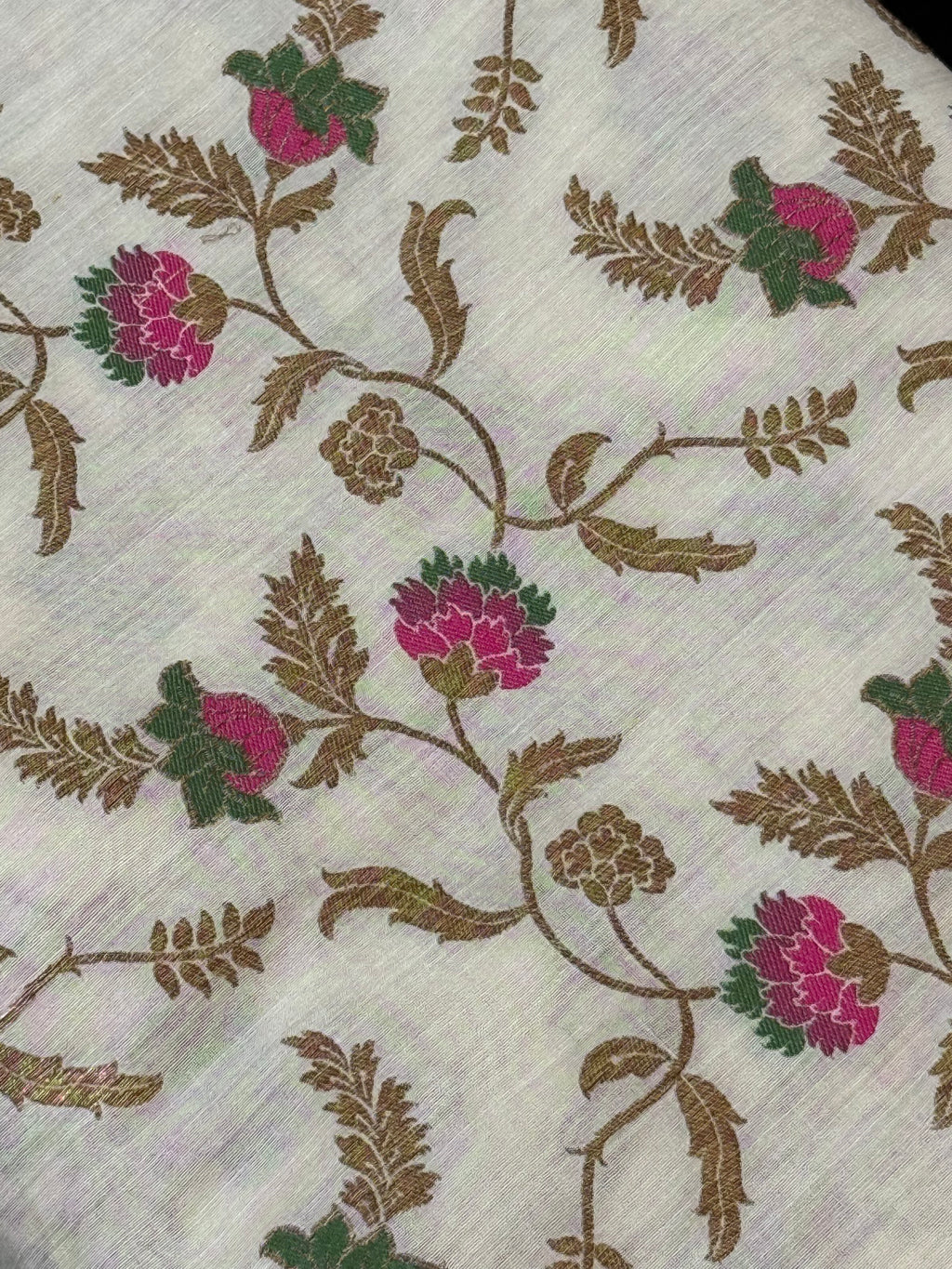 Munga Silk Fabric Antique Zari