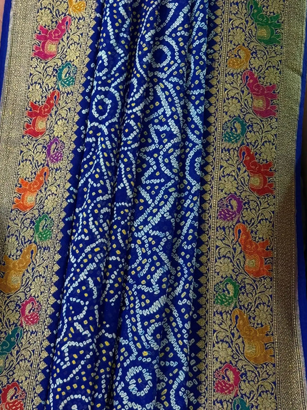 Premium Banarasi Rai Bandhani Dupatta