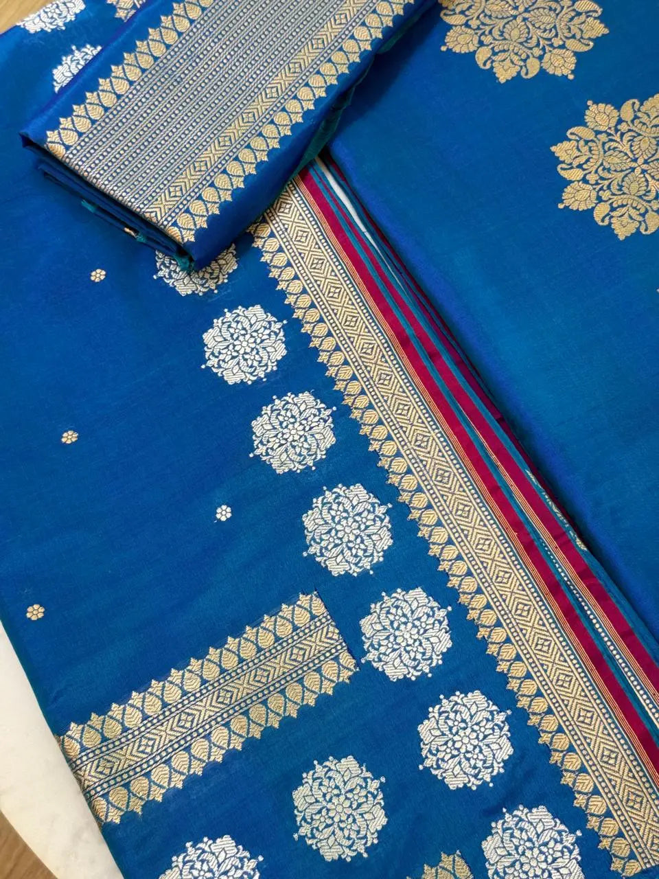 Premium Katan Silk Suit Heritage Weaves