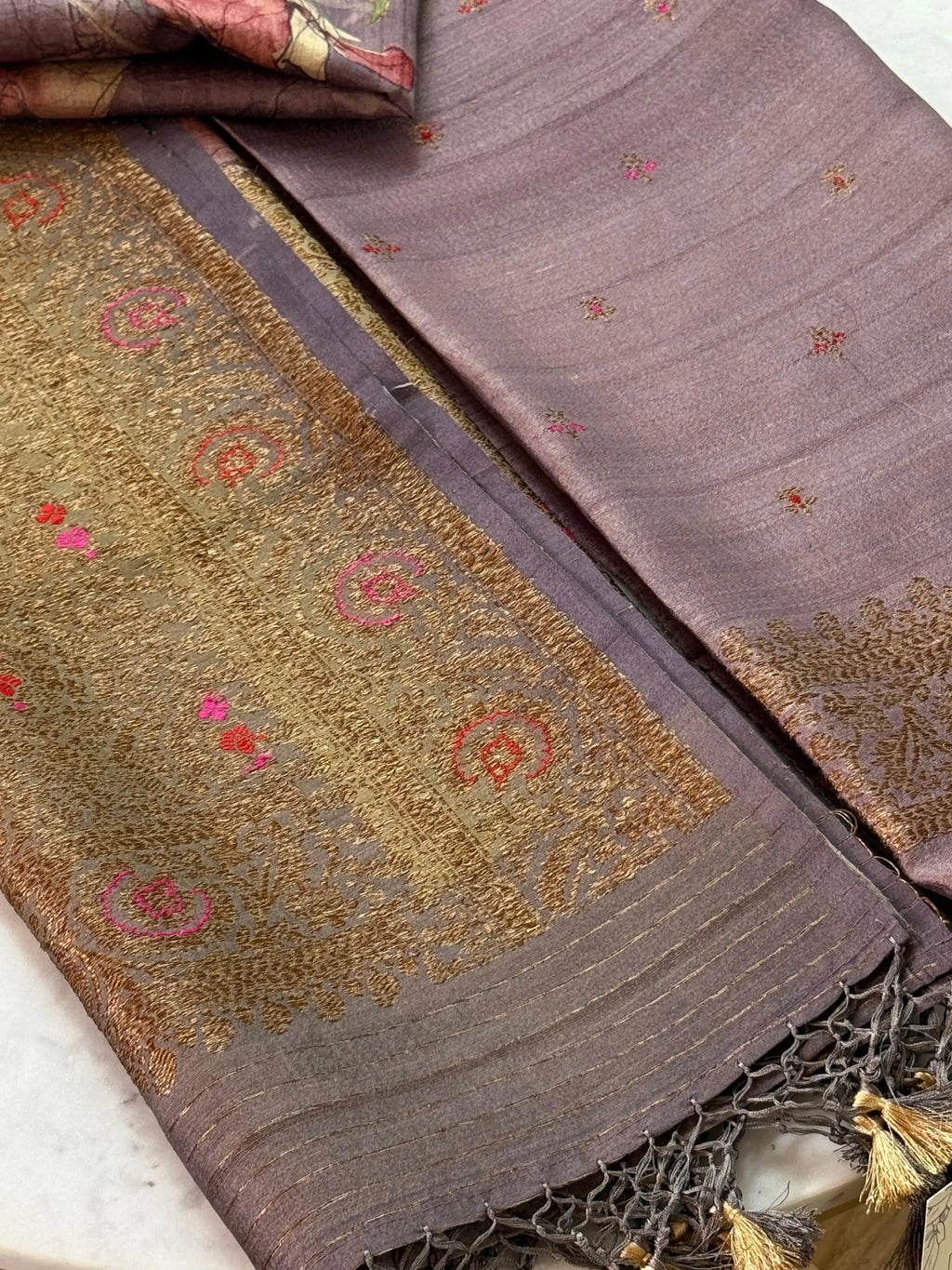 Tussar Silk Suit Heritage Weaves