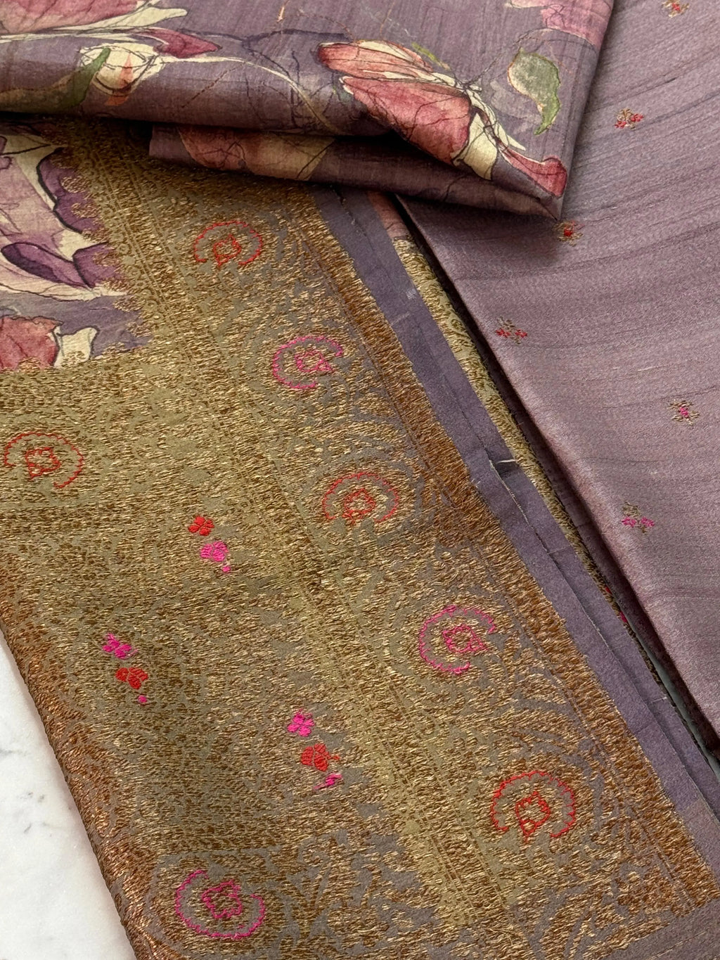 Tussar Silk Suit Heritage Weaves