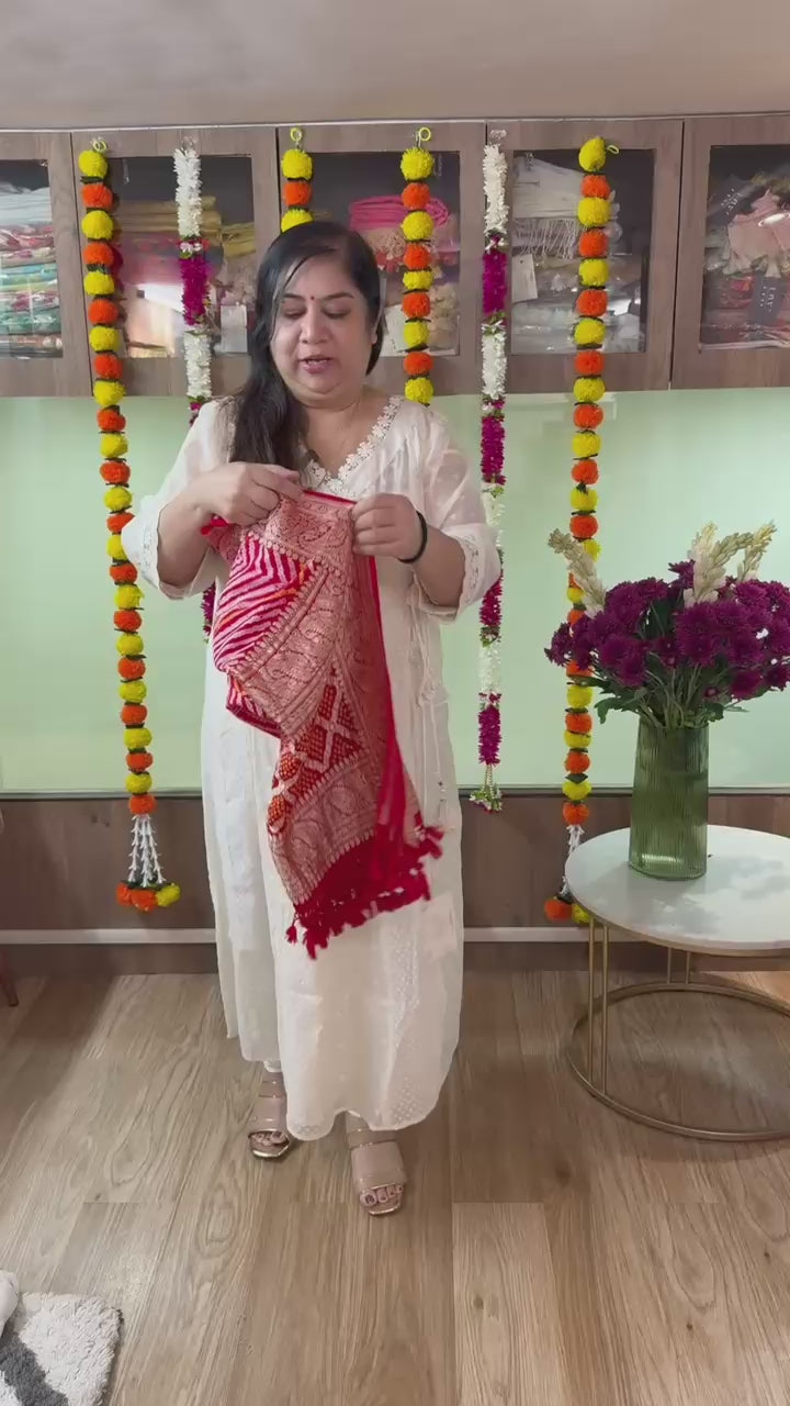Premium Banarasi Bandhani Dupatta